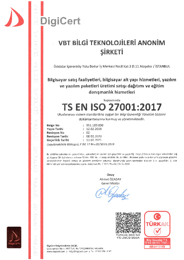 Bilgi Güvenliği Yönetim Sistemi ISO 27001:2013